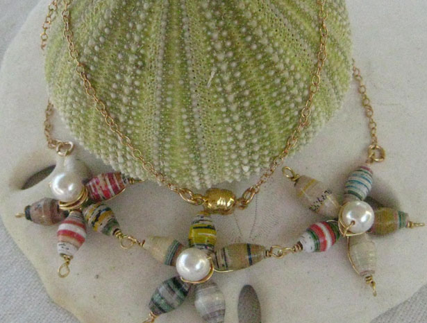 Petite Paper Beads Necklace