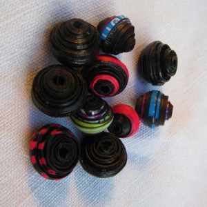 Chocolate Colored Paper Beads